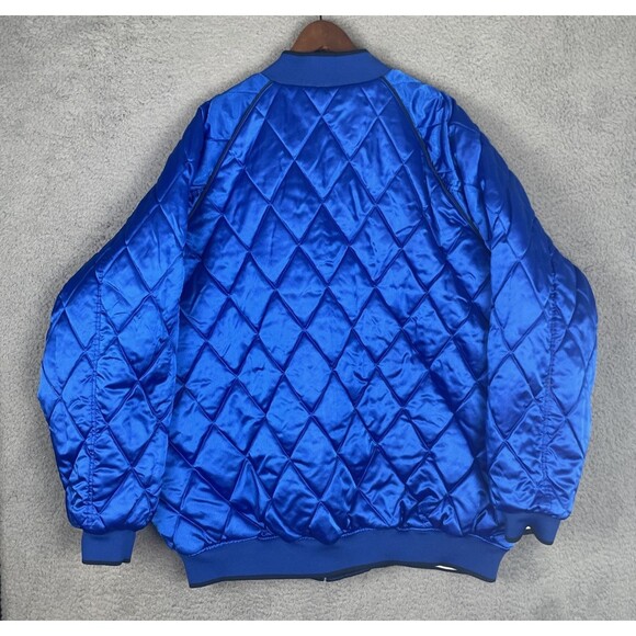 Vintage G-III Dallas Mavericks Reversible Quilt Varsity Jacket Mens 3XL Blue Y2K - Picture 3 of 13